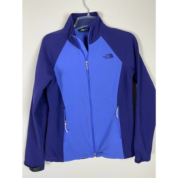 The North Face Periwinkle Navy Blue Sweater activewear jacket size M - Picture 2 of 12